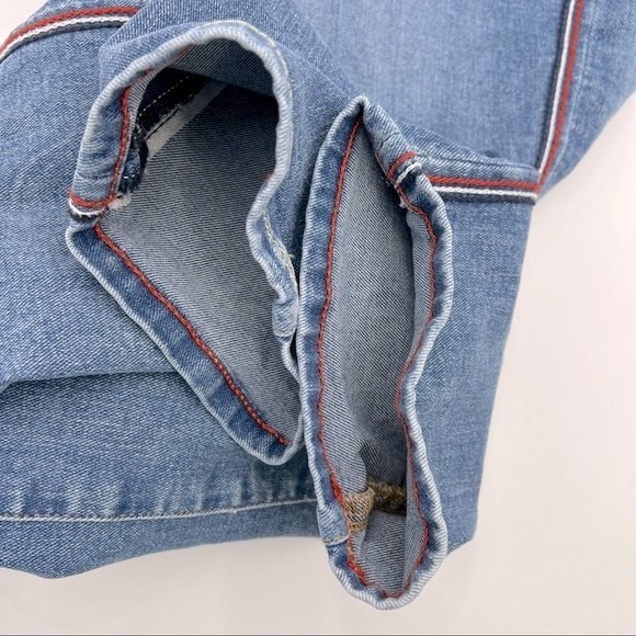 Tommy Jeans High Rise Straight Ankle Jeans  Tribeca Side-Stripe Size 6 - Picture 10 of 15